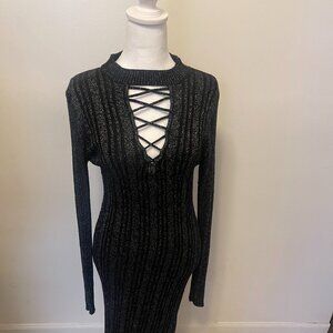 Long Fitted Sparkly Party Dress